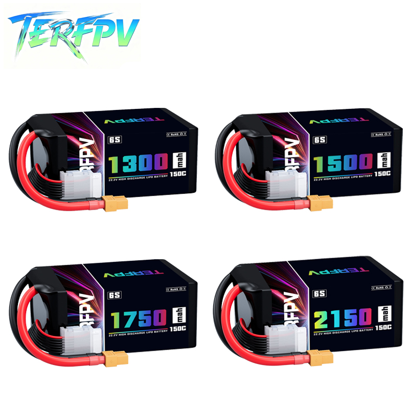 Drone Battery Plate - Bateria Lipo TERFPV 6S 22.2V 1300/1500/1750/2150mAh