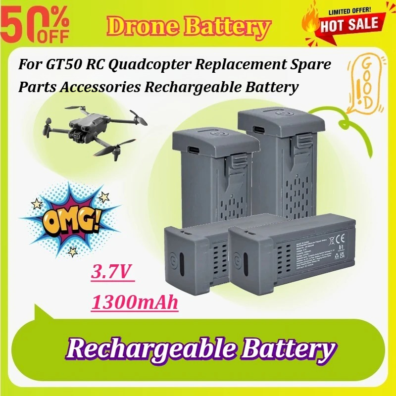 Drone Battery Li-Ion - Nova Bateria Recarregável de 3.7V 1300mAh