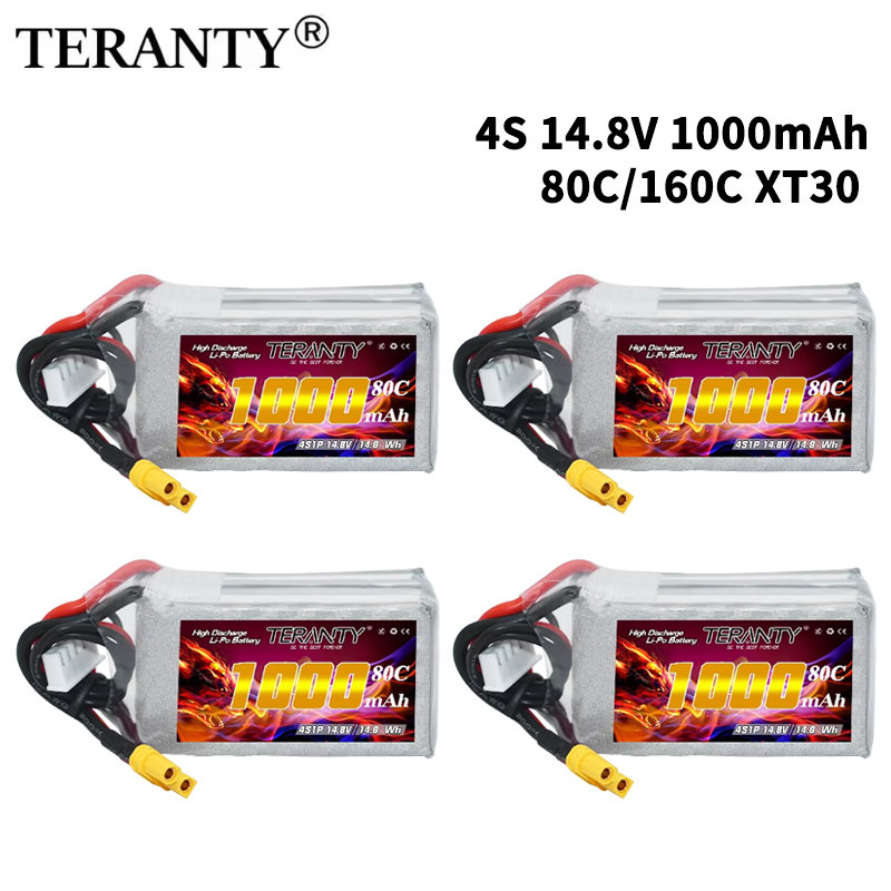 Drone Battery Connector - Bateria Lipo TERANTY 4S 1000mAh 14.8V