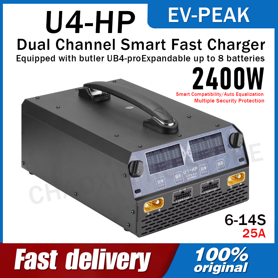 Drone Battery Lipo - Carregador de Bateria EV-PEAK U4-HP de
