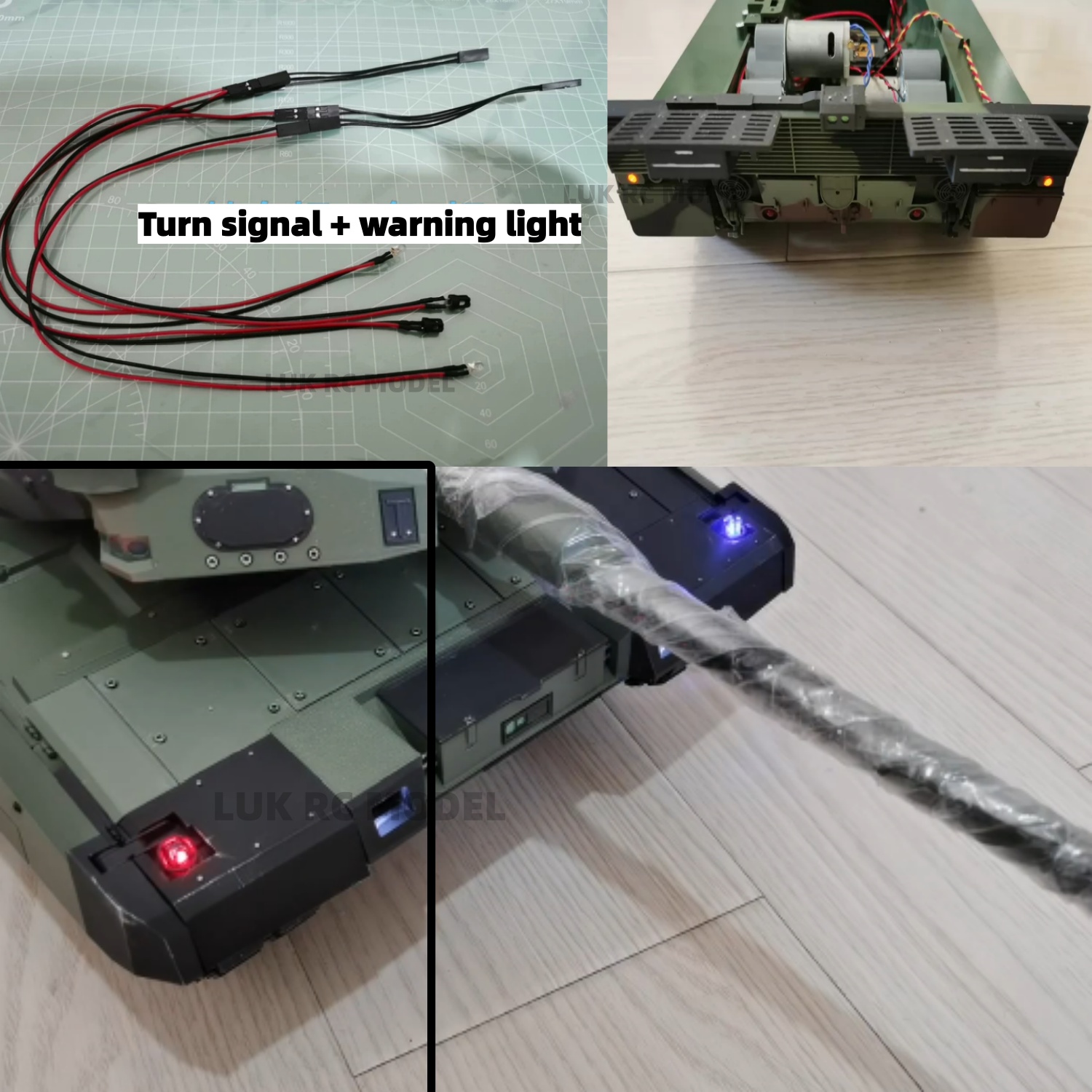 Drone Battery Alarm - Iluminação Traseira Aprimorada para Tanque RC