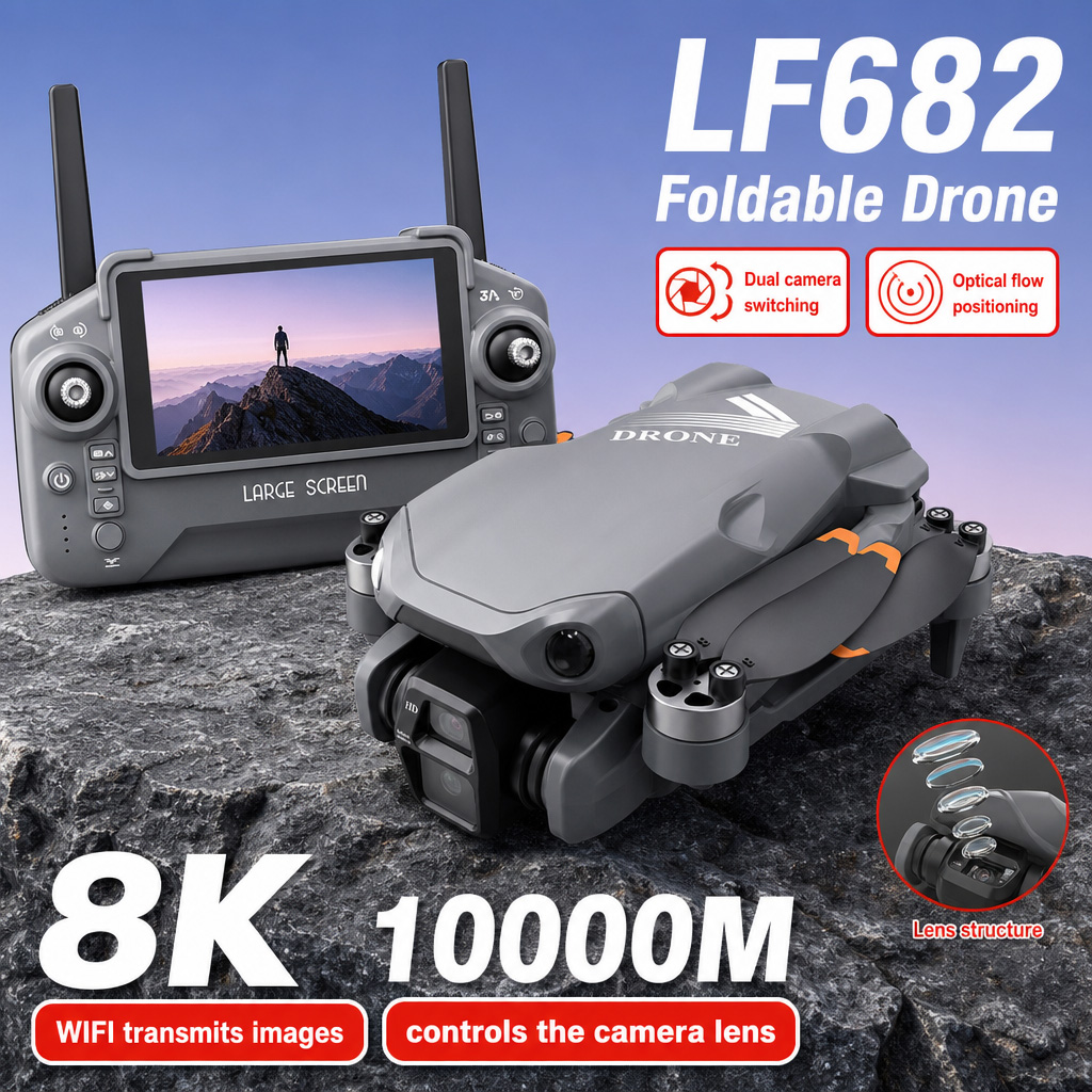 Drone Battery Balance Charger - Drone Aéreo LF682 com Câmeras Duplas