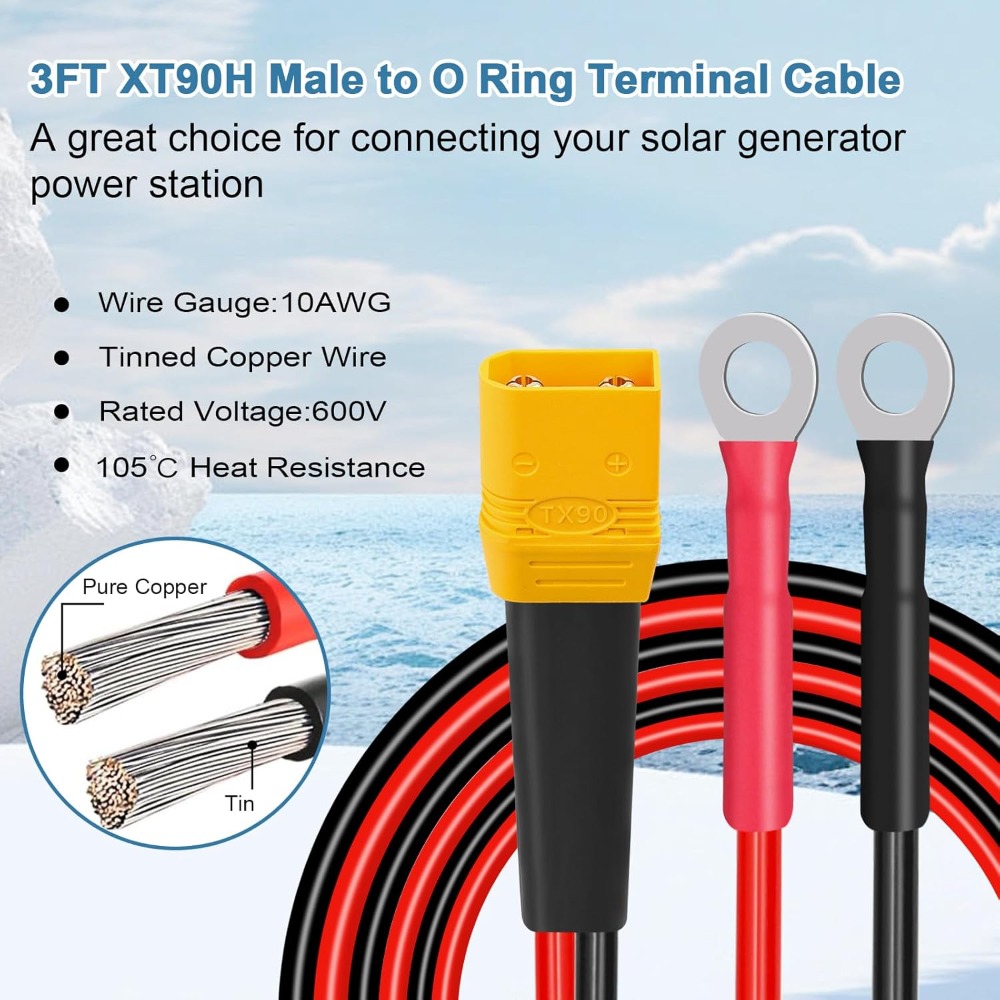 Drone Battery Connector - Xt90 para o anel terminal cabo