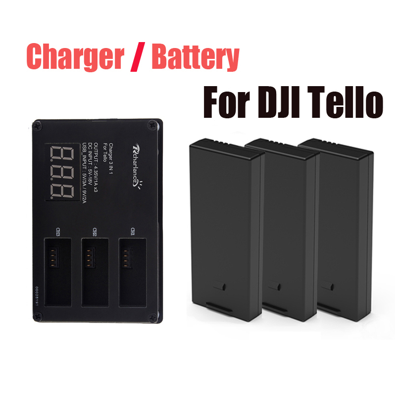 Drone Battery Balance Charger - Bateria dji tlello original/drone tello carregador