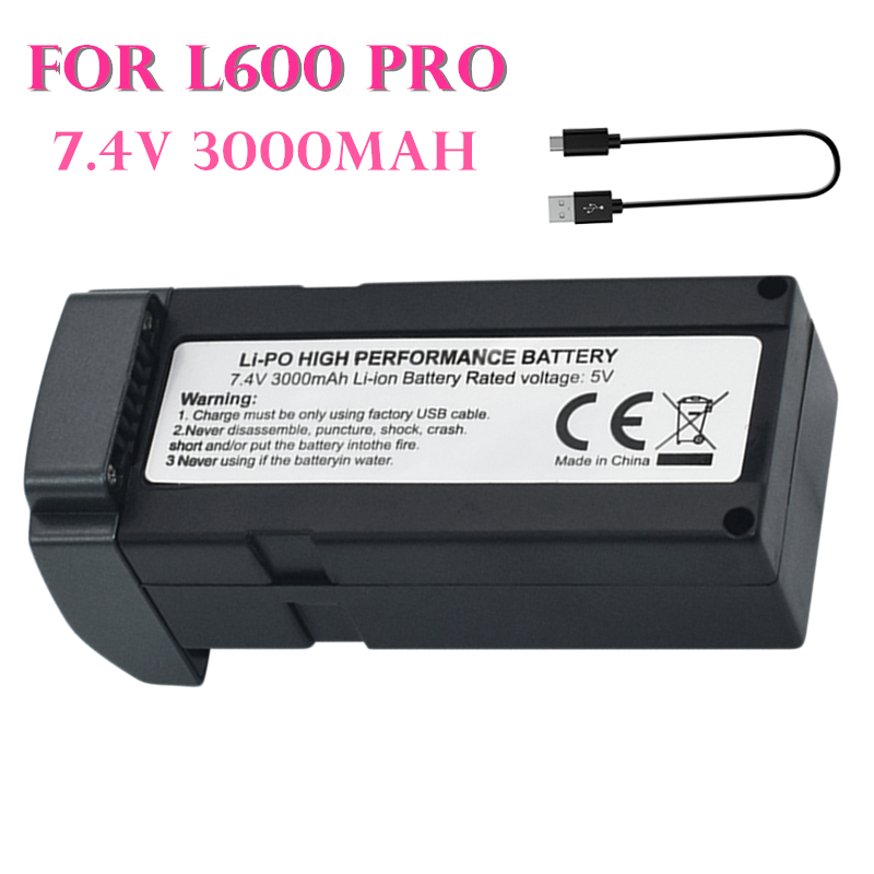 Drone Battery Li-Ion - Bateria original l600 pro 7.4v 3000mah