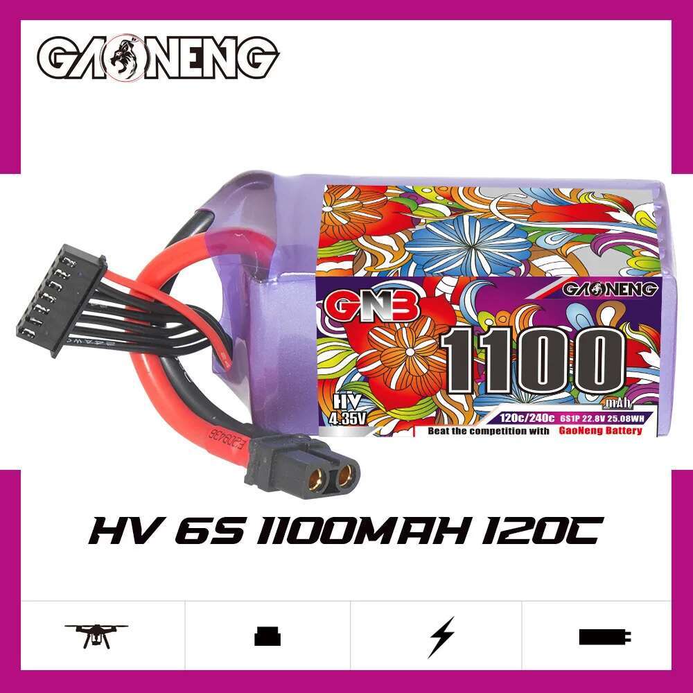 2 pces gwn 6s lipo bateria 22. - Drone Battery Lipo avaliação e preço