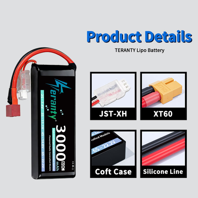 Bateria Lipo TERANTY 2S 3000mA - Drone Battery Lipo avaliação e preço