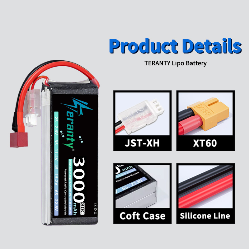 Bateria Lipo TERANTY 2S 3000mA - Drone Battery Lipo avaliação e preço