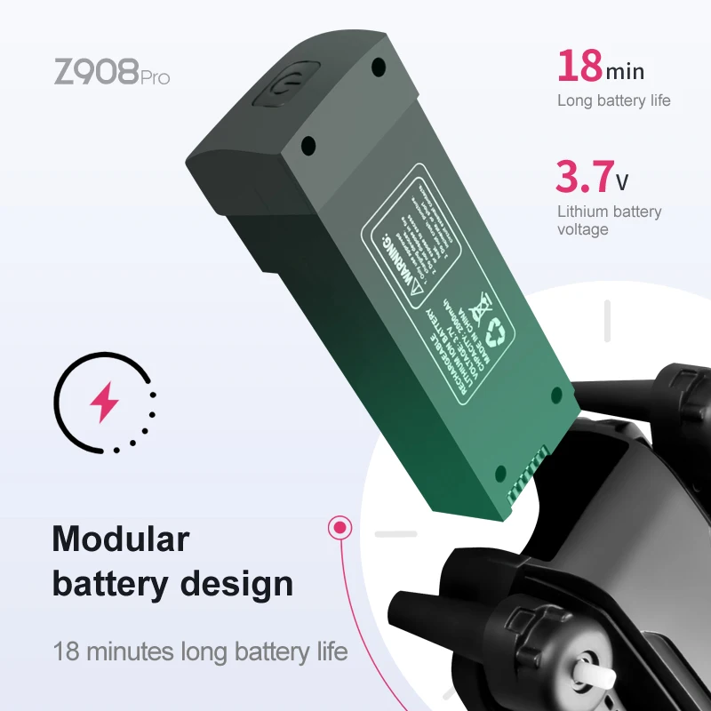 Z908 pro max dron bateria 3.7v - Drone Battery Lipo avaliação e preço