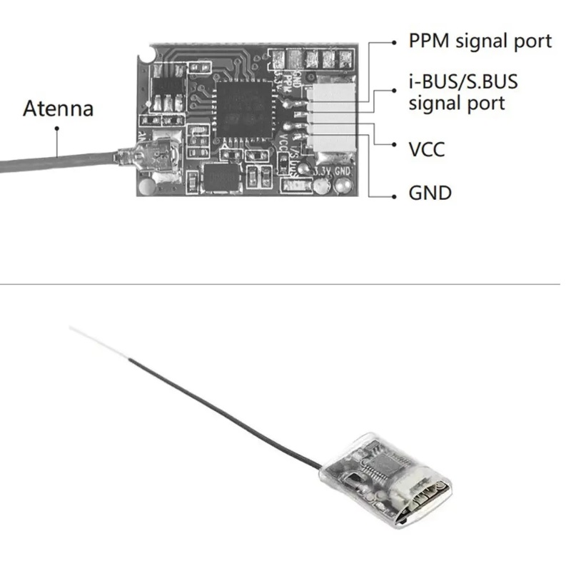 Receptor Mini Flysky FS-8A 8CH - Drone Battery Plate avaliação e preço