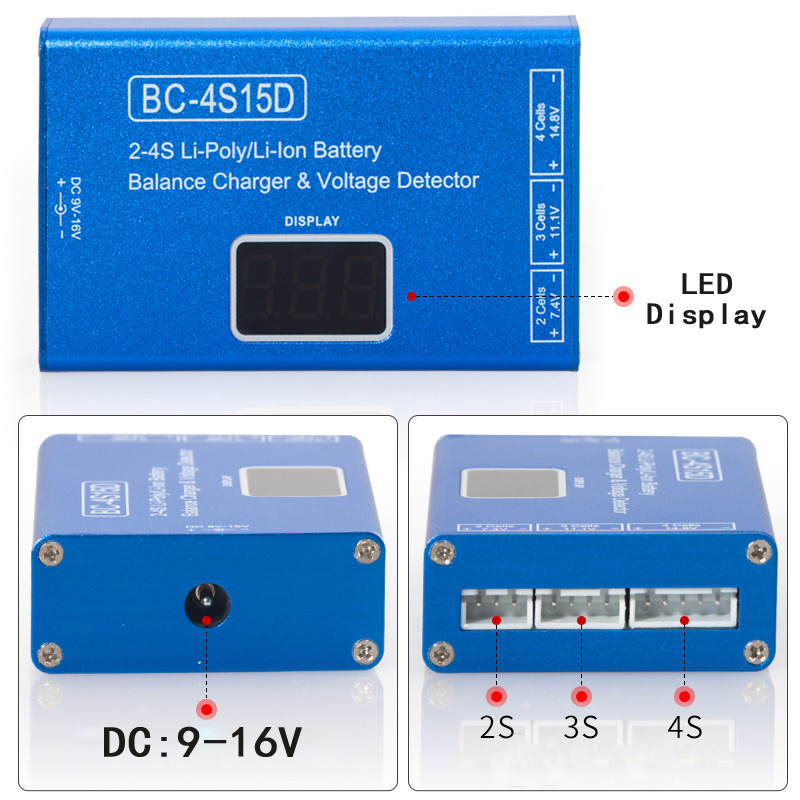 Carregador de Balanço de Lítio - Drone Battery Voltage Checker avaliação e preço