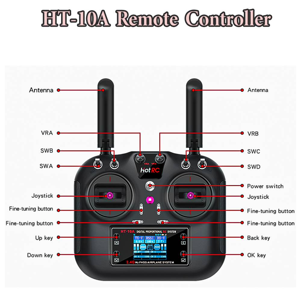 Hotrc quente rc HT-10A ht10a 2 - Drone Battery Connector avaliação e preço