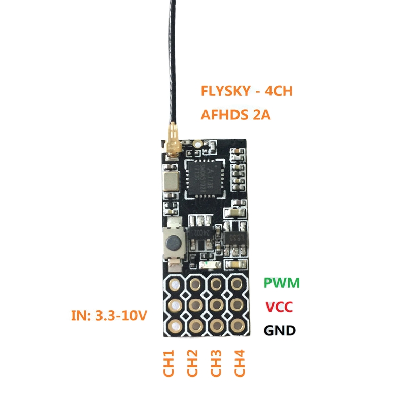 Receptor Mini Flysky FS2A 4CH  - Drone Battery Lipo avaliação e preço