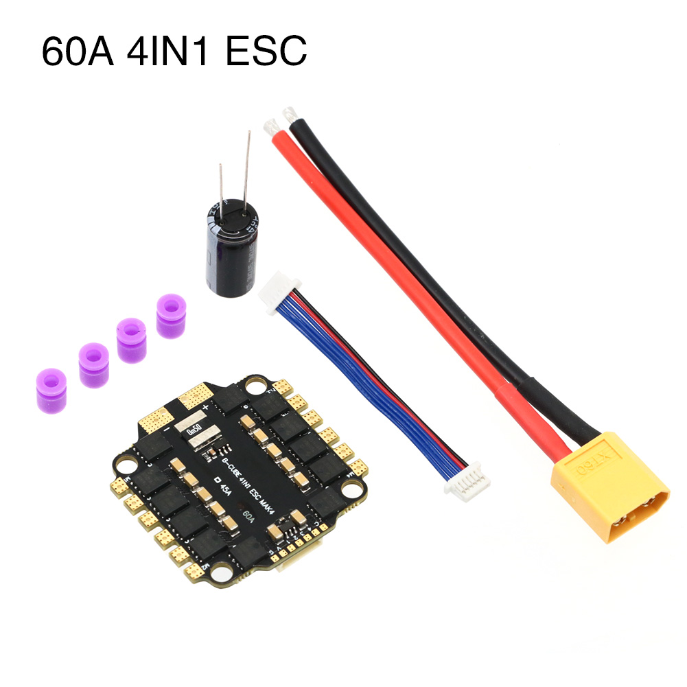 UAngel 4IN1 45A 60A ESC BLHELI - Drone Battery 6S avaliação e preço