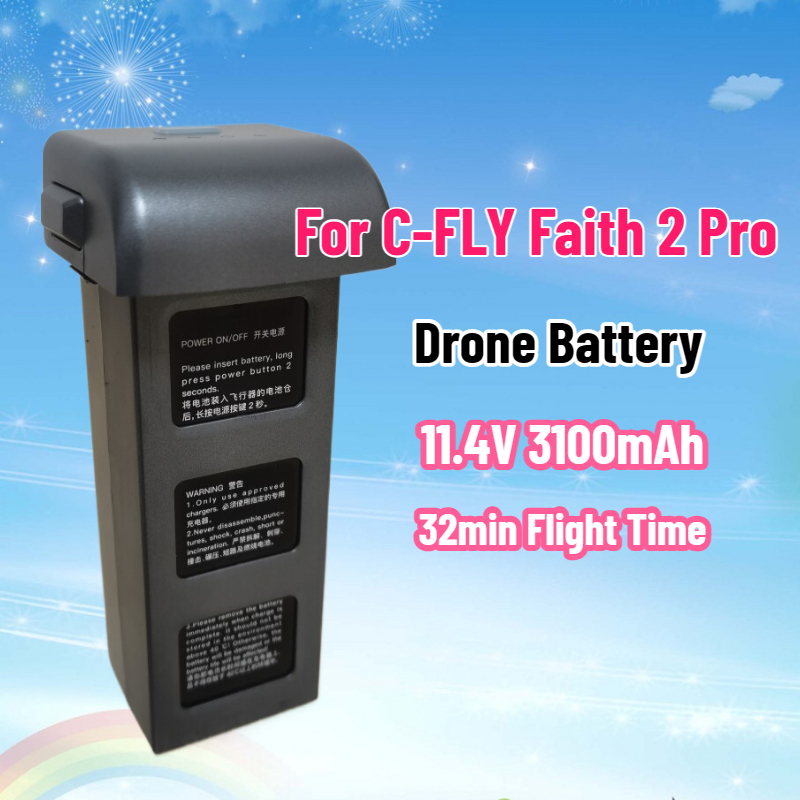 Bateria 11.4v 3100mah para C-F - Drone Battery Li-Ion avaliação e preço