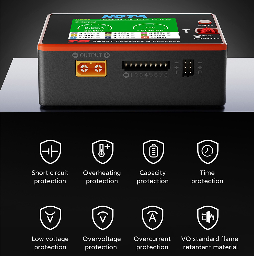 Carregador Inteligente HOTA T8 - Drone Battery Smart avaliação e preço