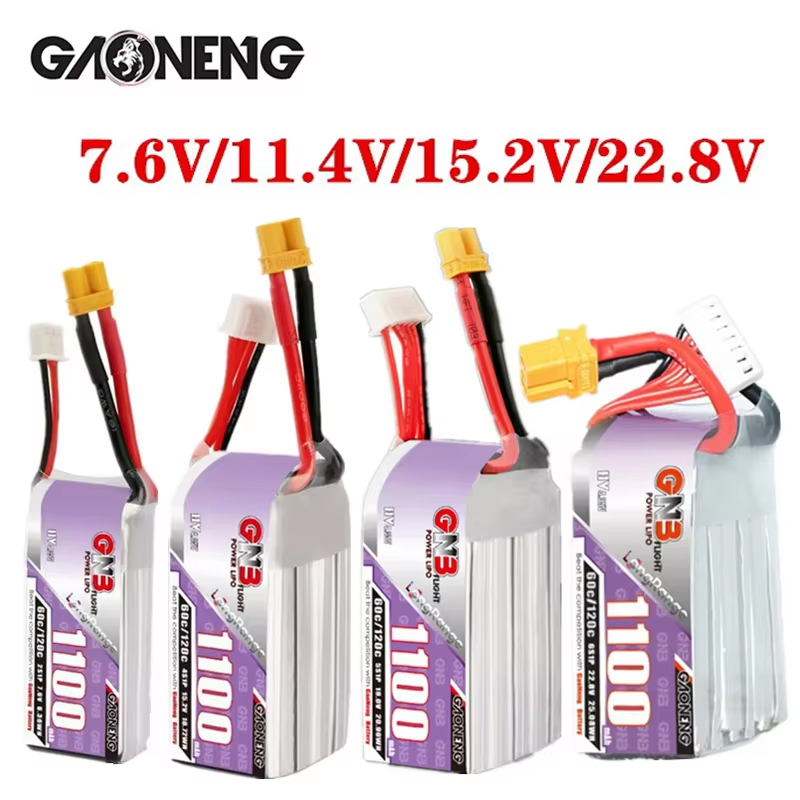 Gbn 1100mah 2S 3S 4S 6S 60c/12 - Drone Battery Connector avaliação e preço