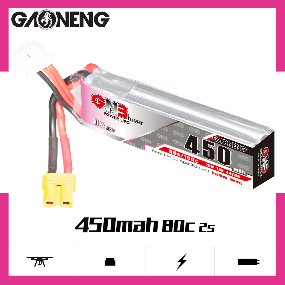 Bateria lipo gnb hv 2s 7.6v 45 - Drone Battery Lipo avaliação e preço