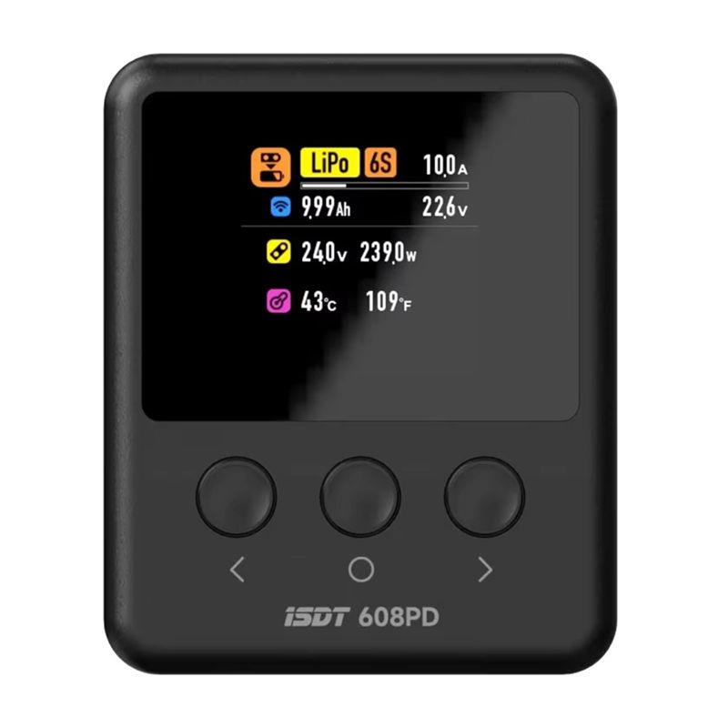 ISDT 608PD DC 240W/10A USB C 1 - Drone Battery Smart avaliação e preço