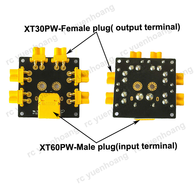 1 pces XT30PW-placa de distrib - Drone Battery Parallel Board avaliação e preço