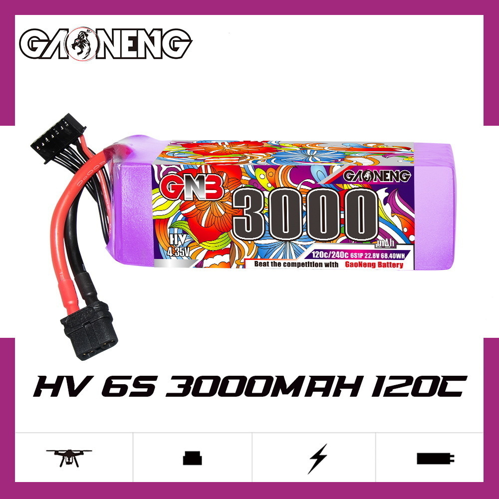 Bateria lipo gnb 6s 22.8v 3000 - Drone Battery Connector avaliação e preço