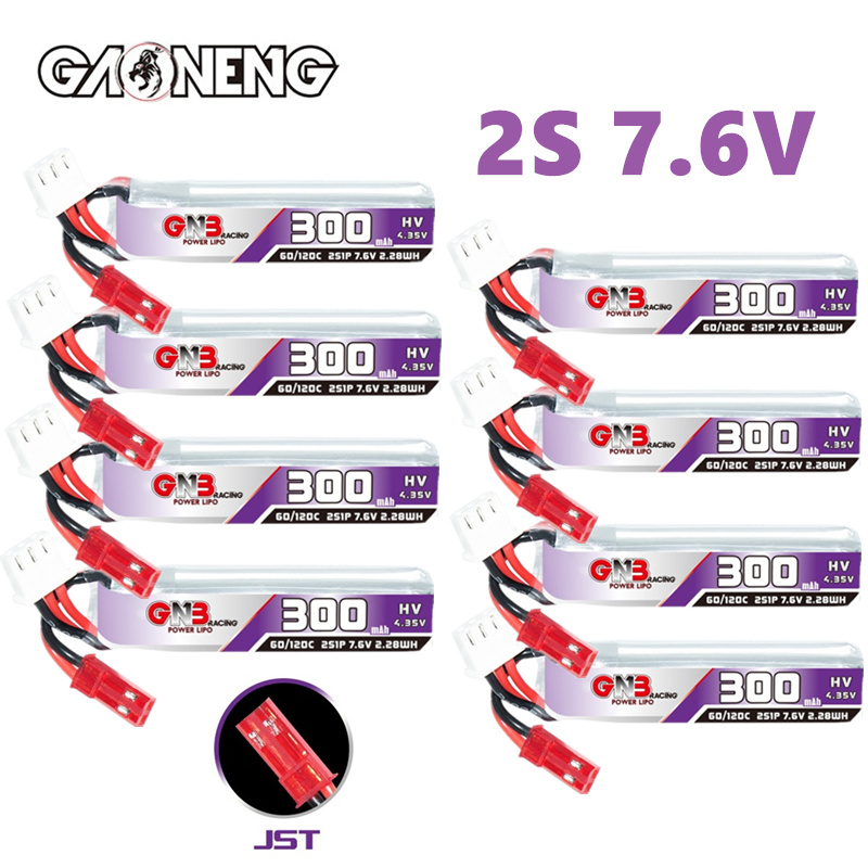 GAONENG GNB 2S 7.6V 300mAh 60C - Drone Battery Connector avaliação e preço