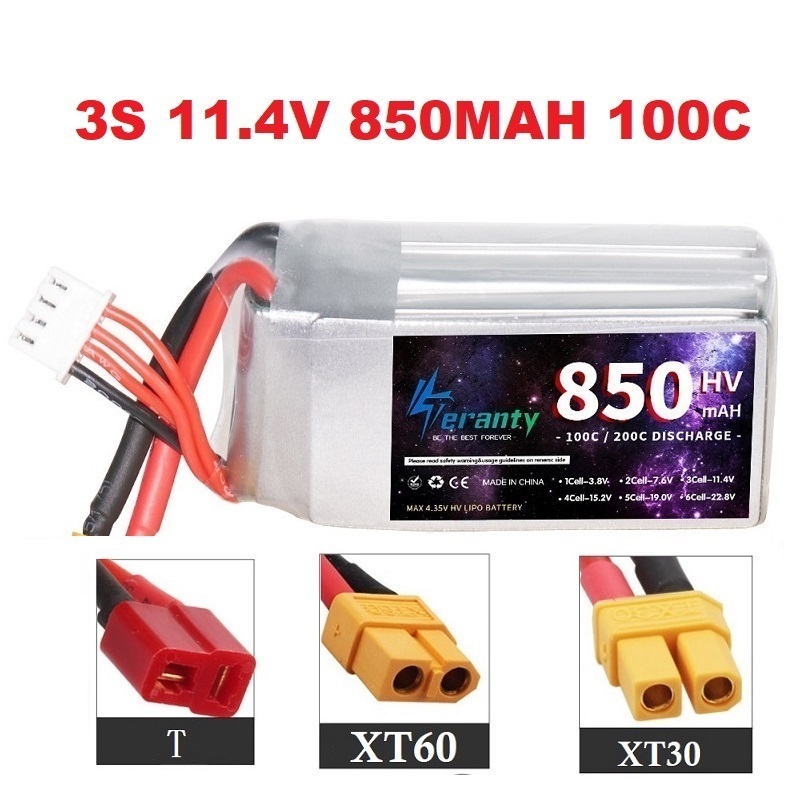 1/2/3PCS TERANTY 3S 11.4V Lipo - Drone Battery Connector avaliação e preço