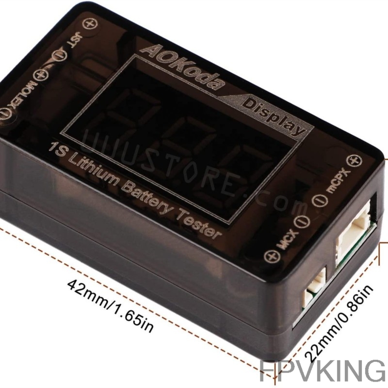 AOKoda AOK-041 1S LiPo Bateria - Drone Battery Voltage Checker avaliação e preço
