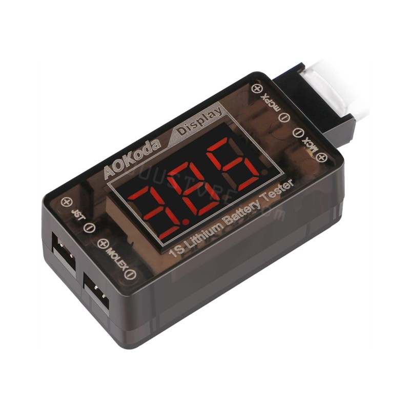 AOKoda AOK-041 1S LiPo Bateria - Drone Battery Voltage Checker avaliação e preço